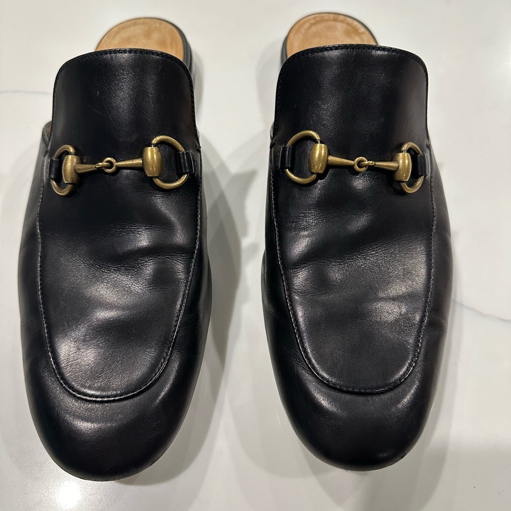 Gucci Men’s Leather Slipper Shoes
